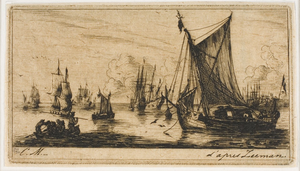 South Sea Fishers by Charles Meryon