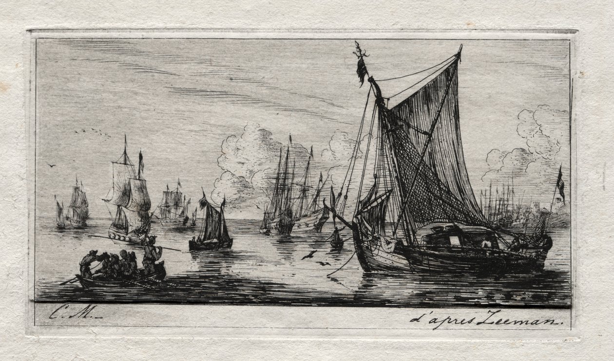 South Sea Fishers by Charles Meryon