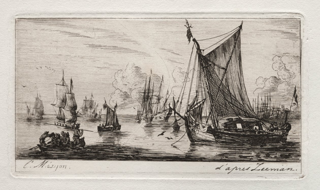 South Sea Fishers by Charles Meryon