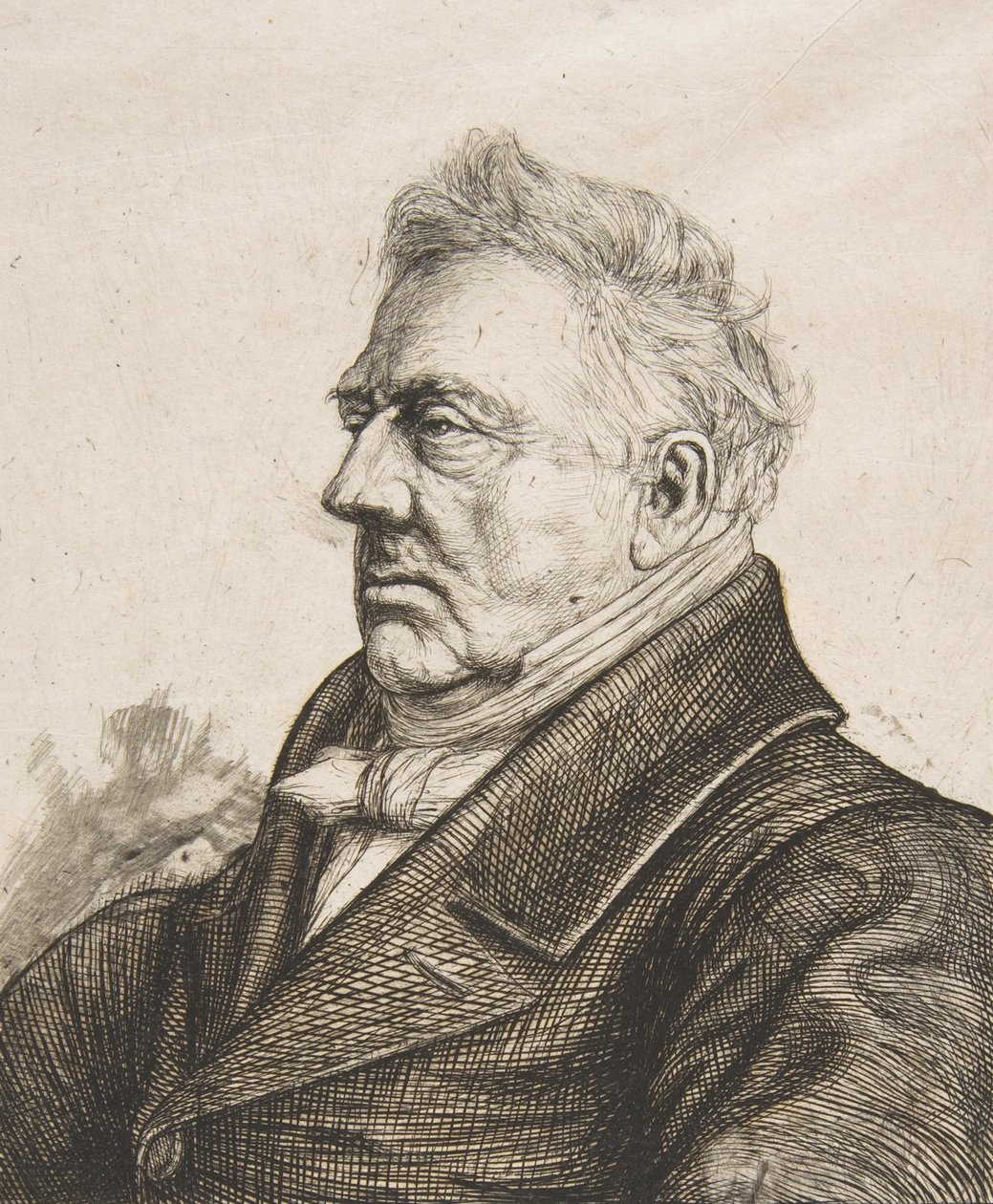 The Breton archaeologist Louis Jacques Marie Bizeul, after a photograph by Charles Meryon