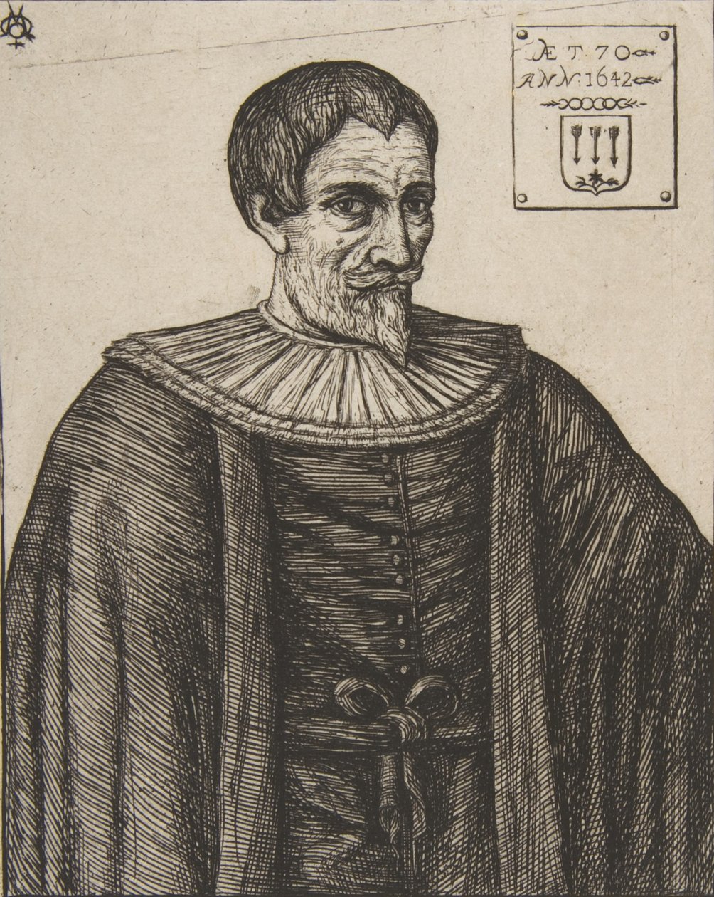 The historian John Besly, after Jaspar Isaac, 1861 by Charles Meryon