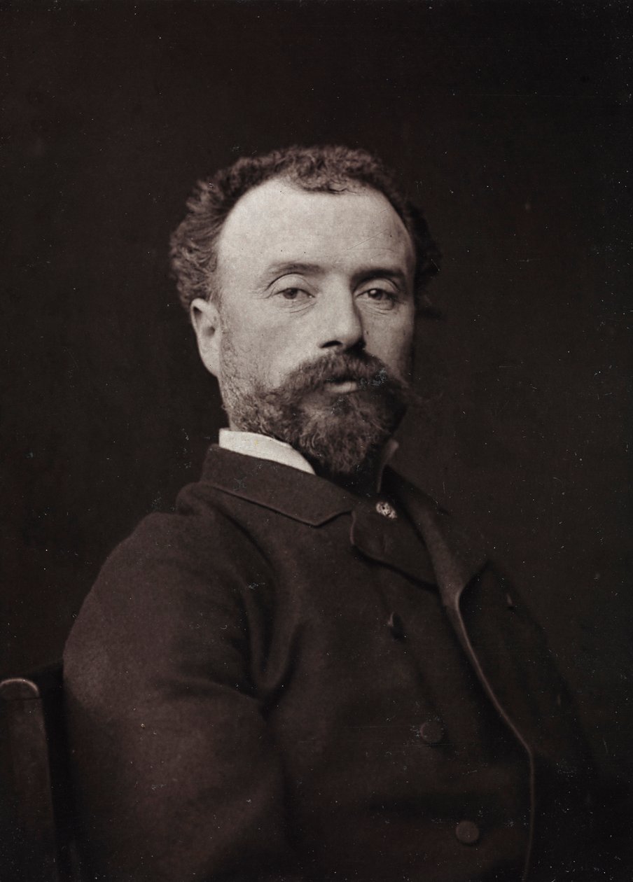 Portrait of the French Painter Hippolyte Dominique Berteaux by Charles Michelez