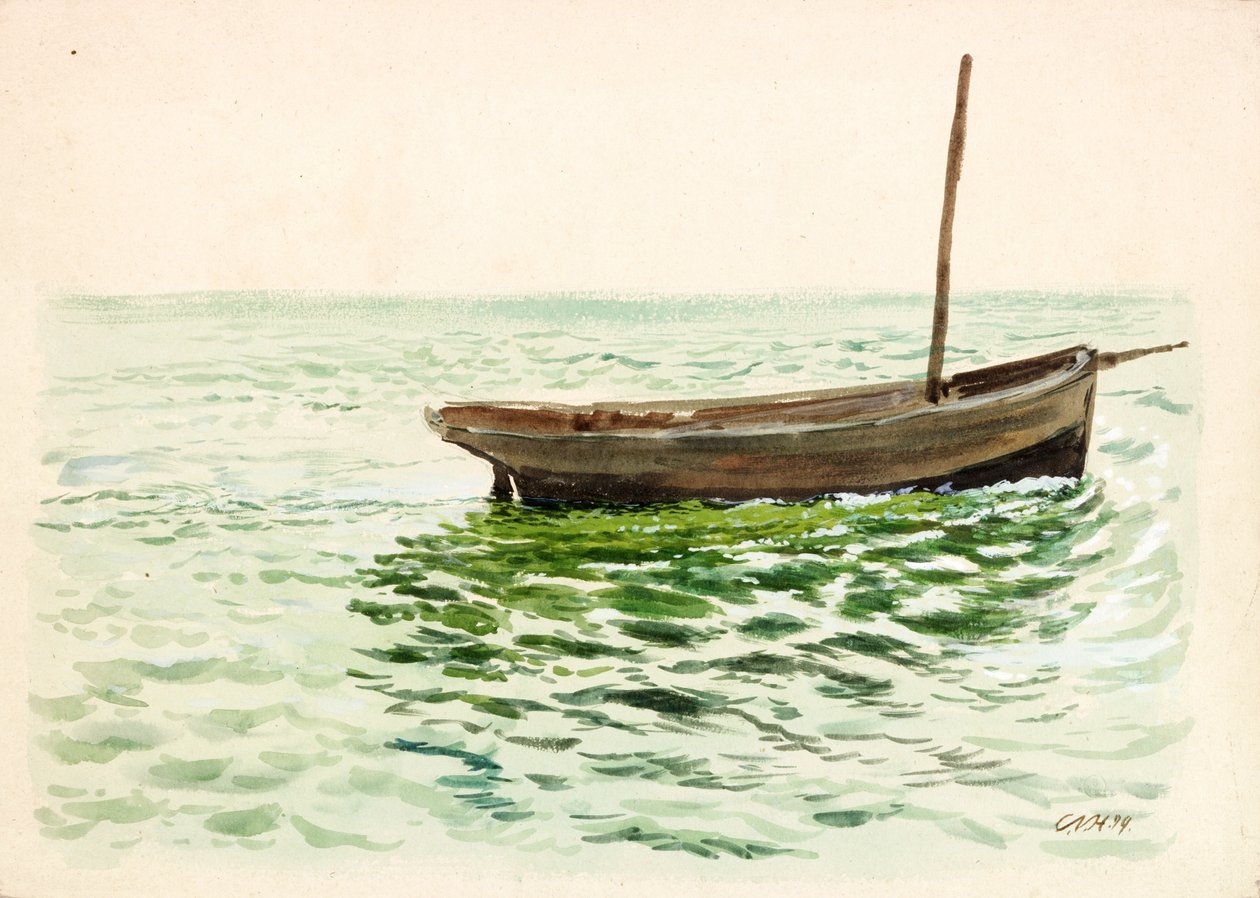 Dinghy by Charles Napier Hemy
