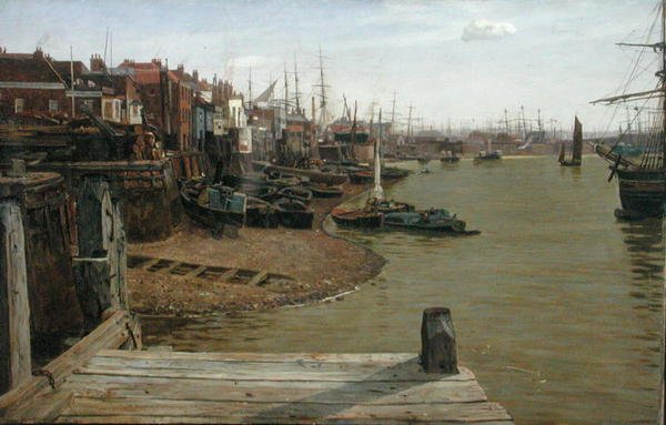 The Thames at Limehouse by Charles Napier Hemy