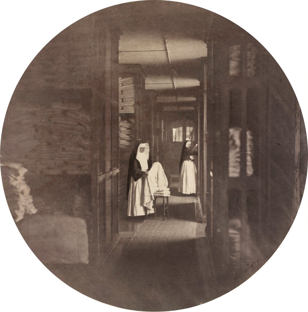 Imperial Asylum of Vincennes: the Laundry by Charles Nègre