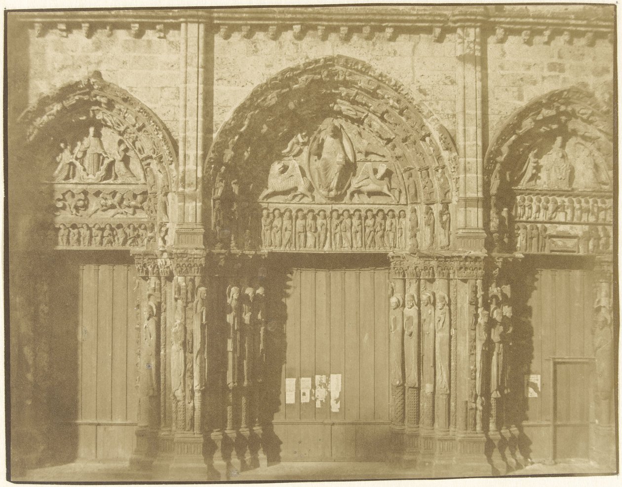 Portal of the Cathedral of Chartres by Charles Nègre