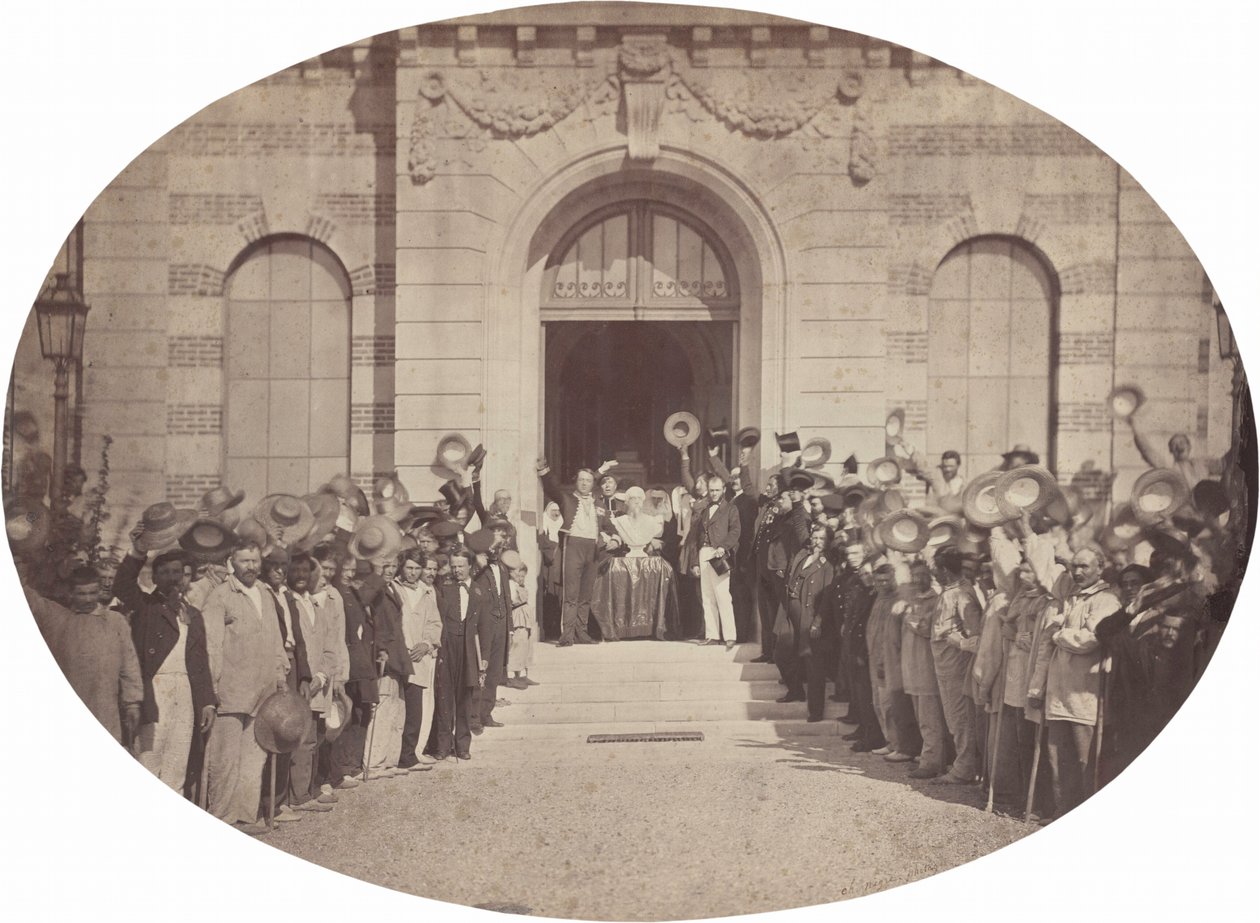 Imperial Asylum of Vincennes: August 15, Salute to the Emperor, 1859 by Charles Nègre