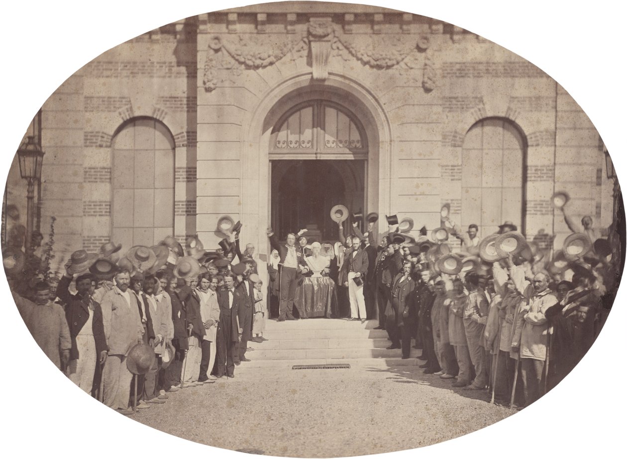 Imperial Asylum of Vincennes: August 15, Salute to the Emperor by Charles Nègre