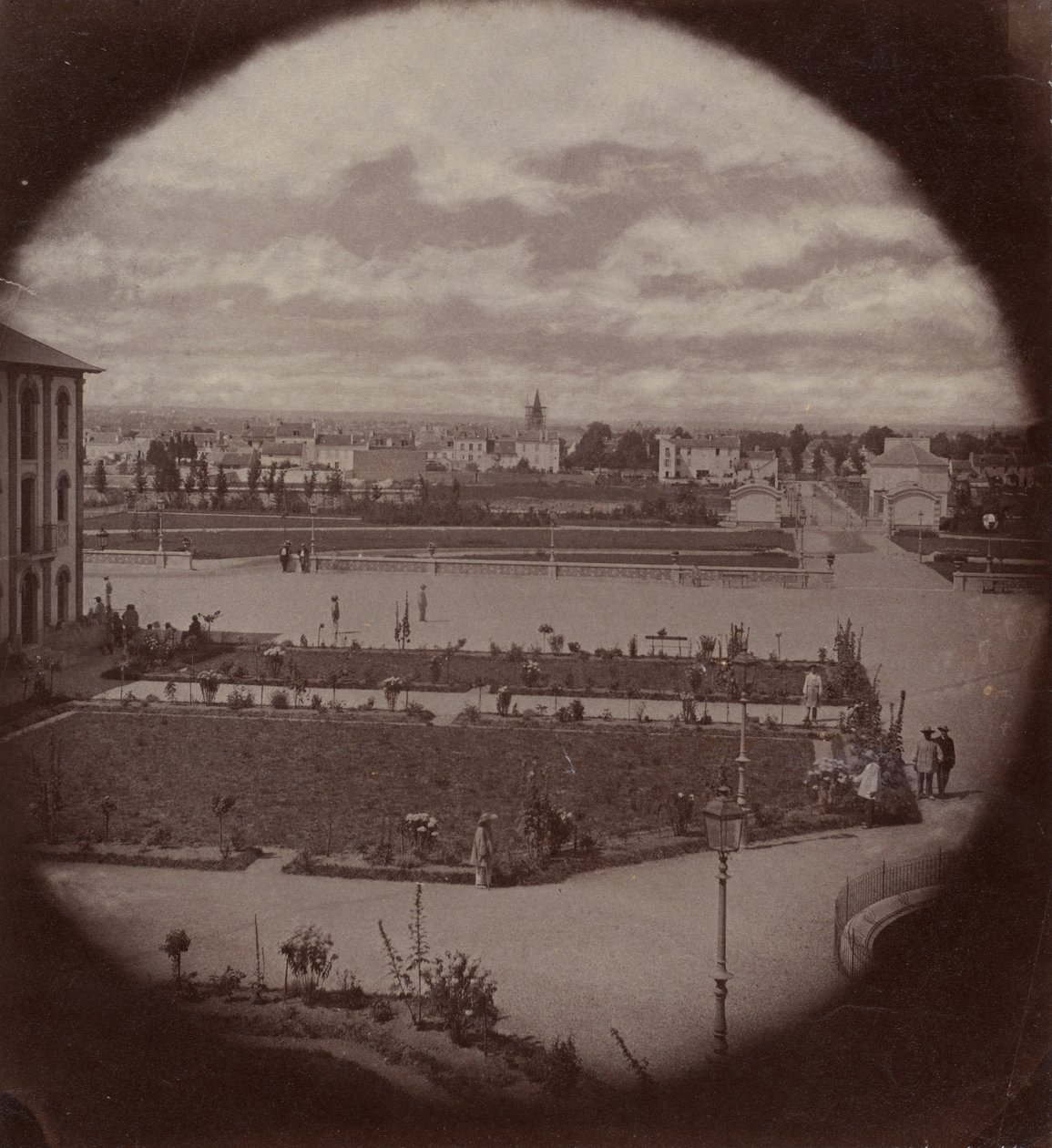 Imperial Asylum of Vincennes, View from Charenton, 1858-59 by Charles Nègre