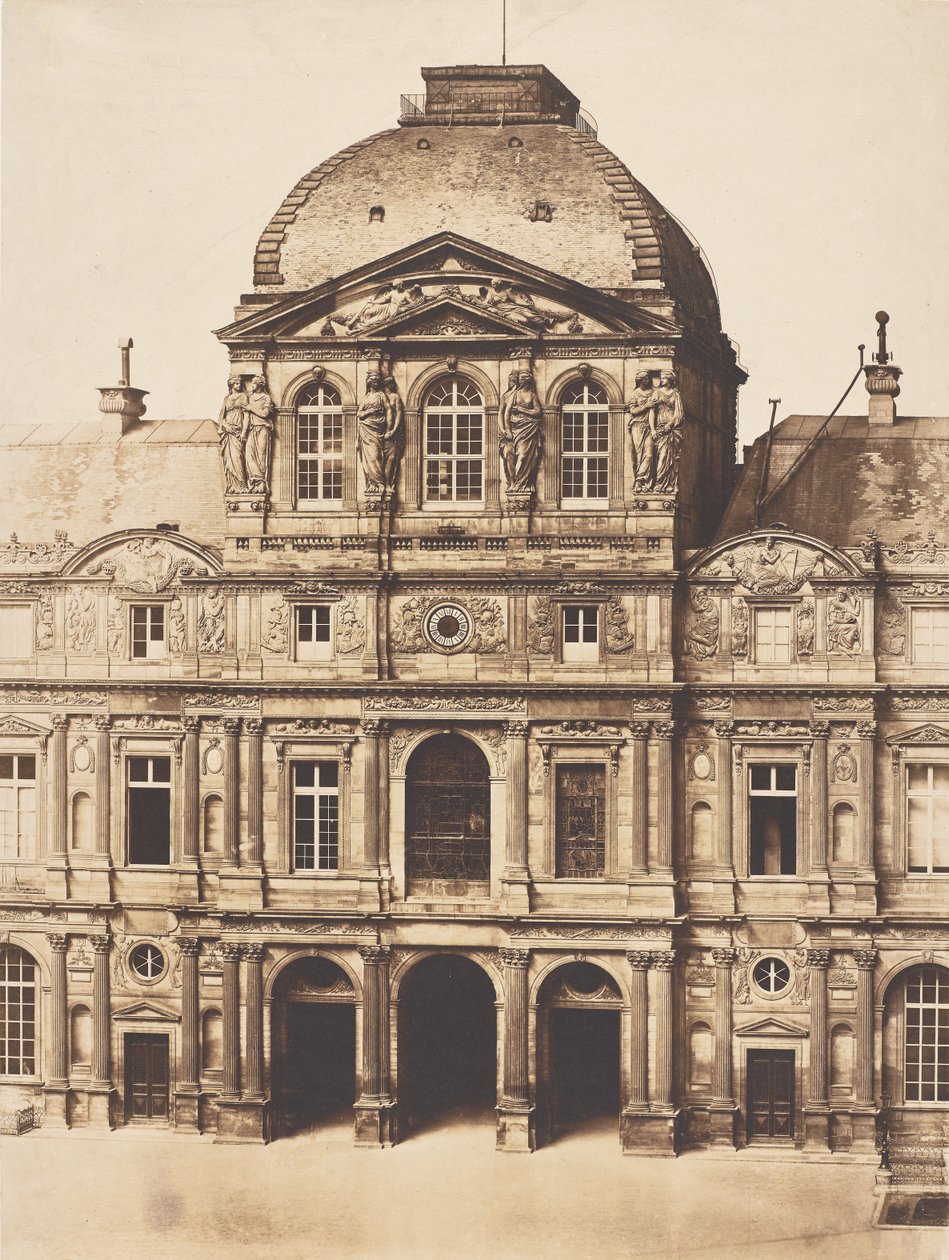 Pavilion of the Clock, Louvre, Paris by Charles Nègre