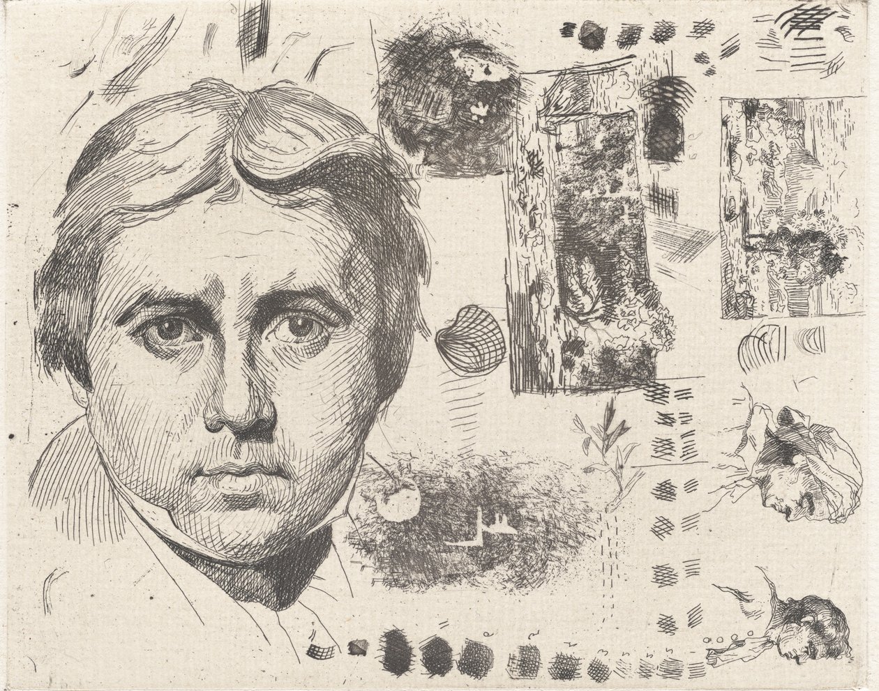 Portrait of Ingres, 1844, printed 1982 by Charles Nègre