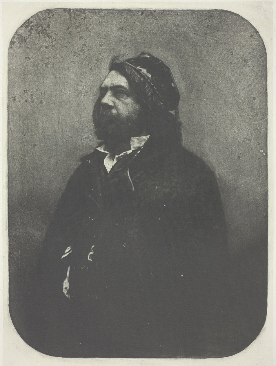 Portrait of Theophile Gautier after Nadar, c. 1857, printed 1982 by Charles Nègre
