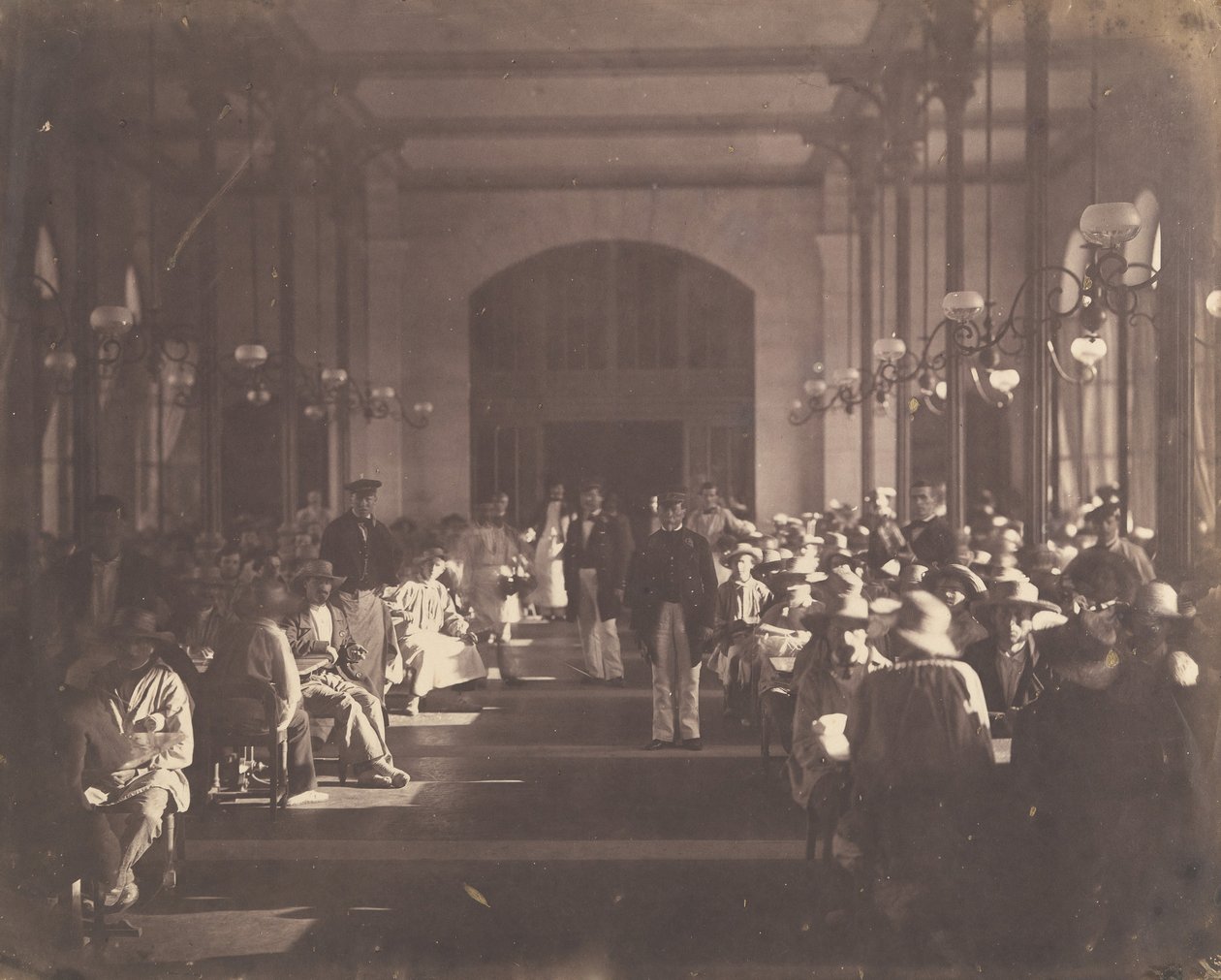 The Refectory of the Imperial Asylum at Vincennes by Charles Nègre