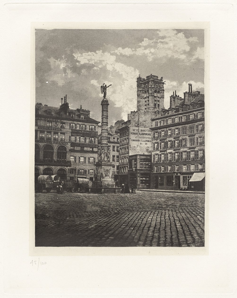 Plate V – Place du Châtelet by Charles Nègre, André Jammes