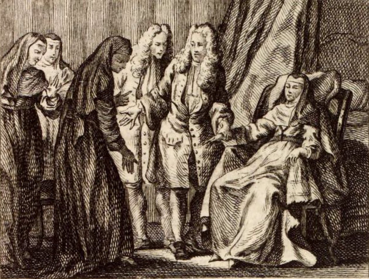 The Sick Abbess by Charles Nicolas Cochin