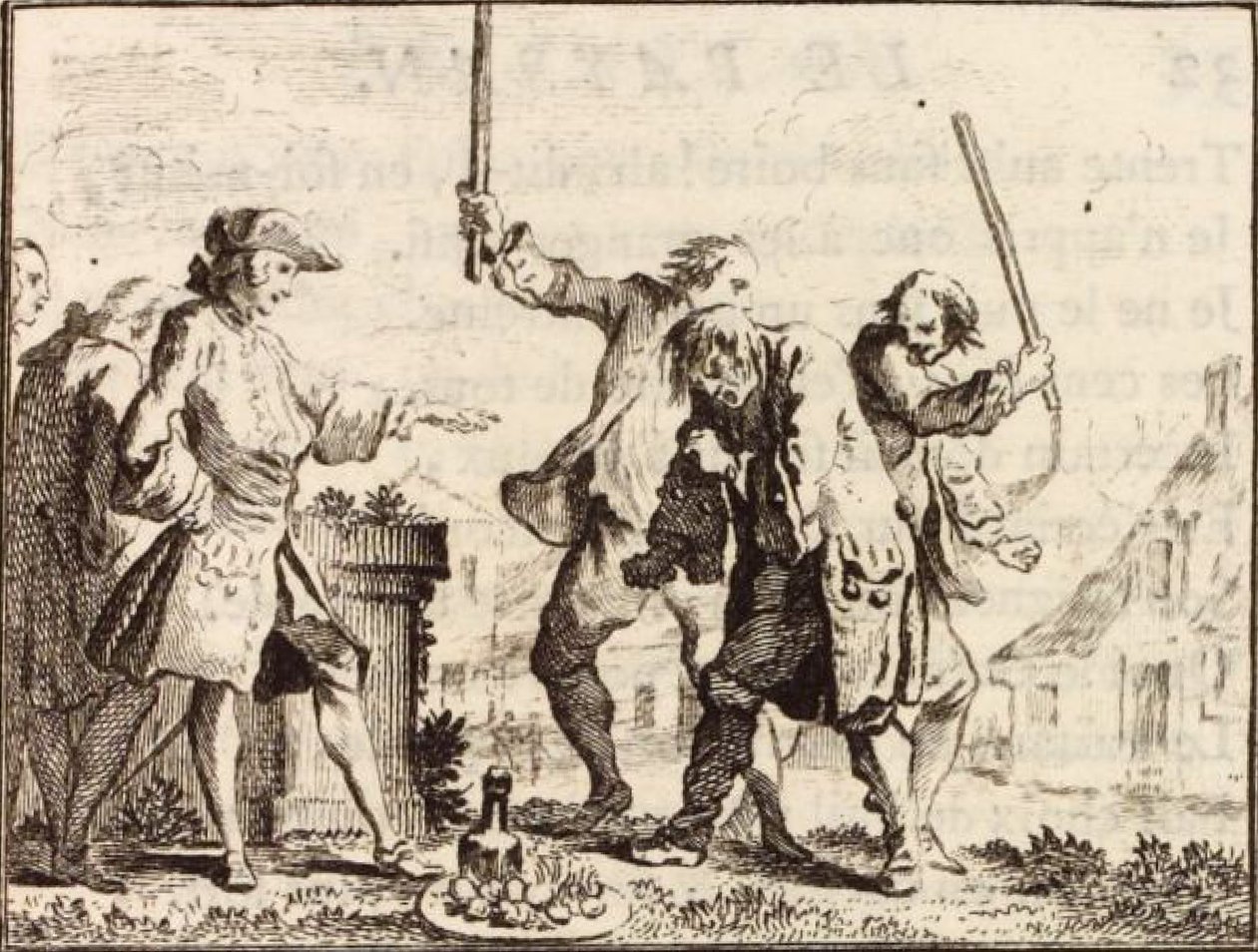 The Peasant Who Offended His Lord by Charles Nicolas Cochin
