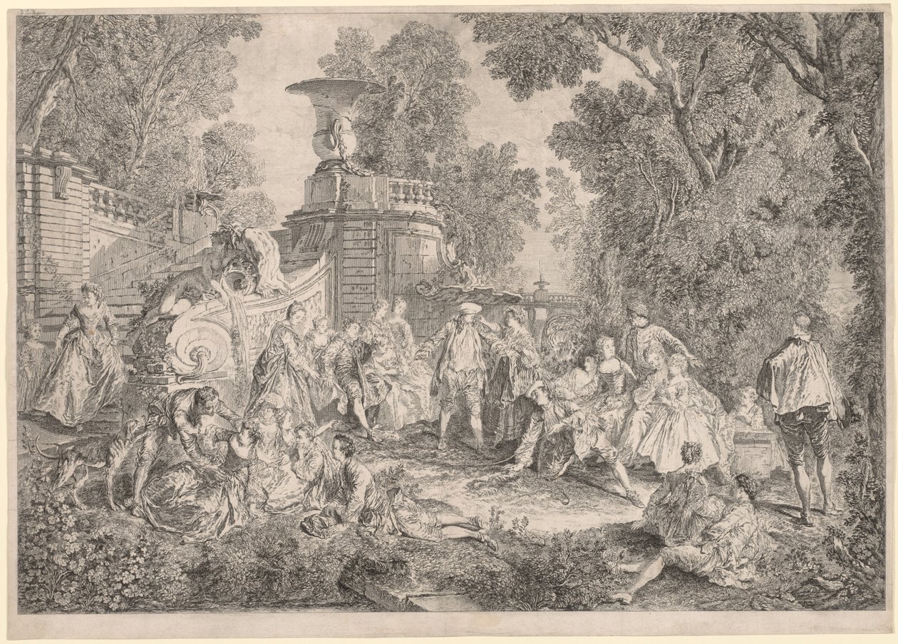 The Game of Blind Mans Bluff, 1739 by Charles Nicolas Cochin