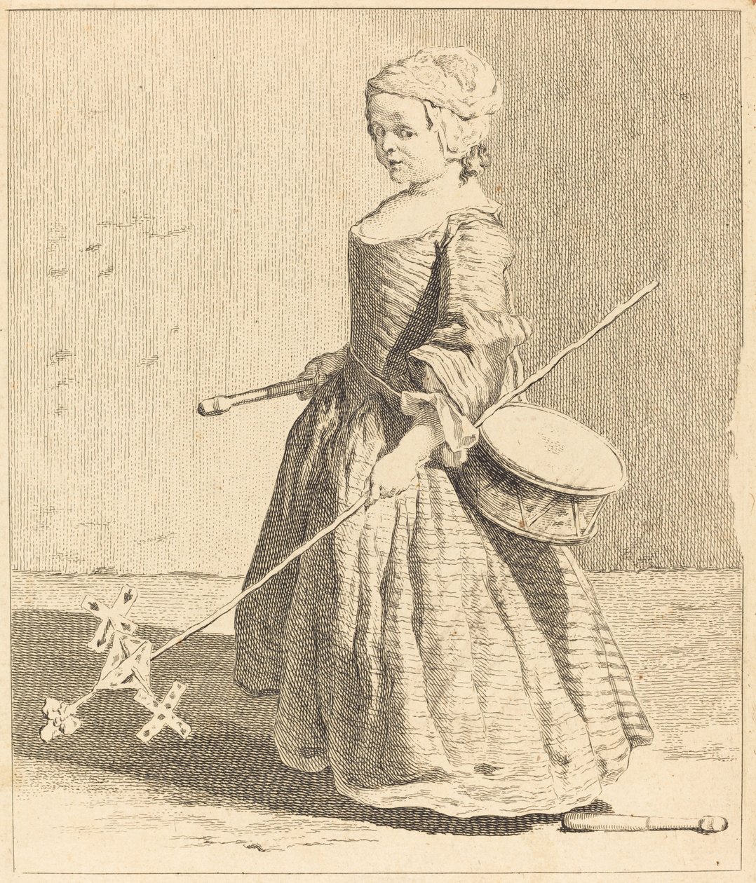 The Young Soldier by Charles Nicolas Cochin I after Jean Siméon Chardin