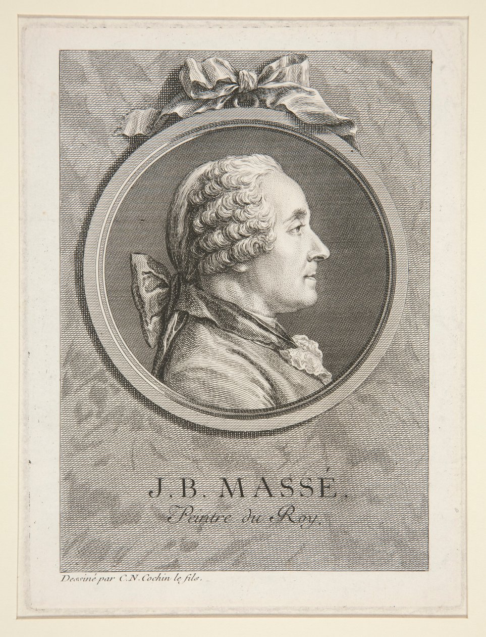 Portrait of Jean-Baptiste Masse by Charles Nicolas Cochin the younger
