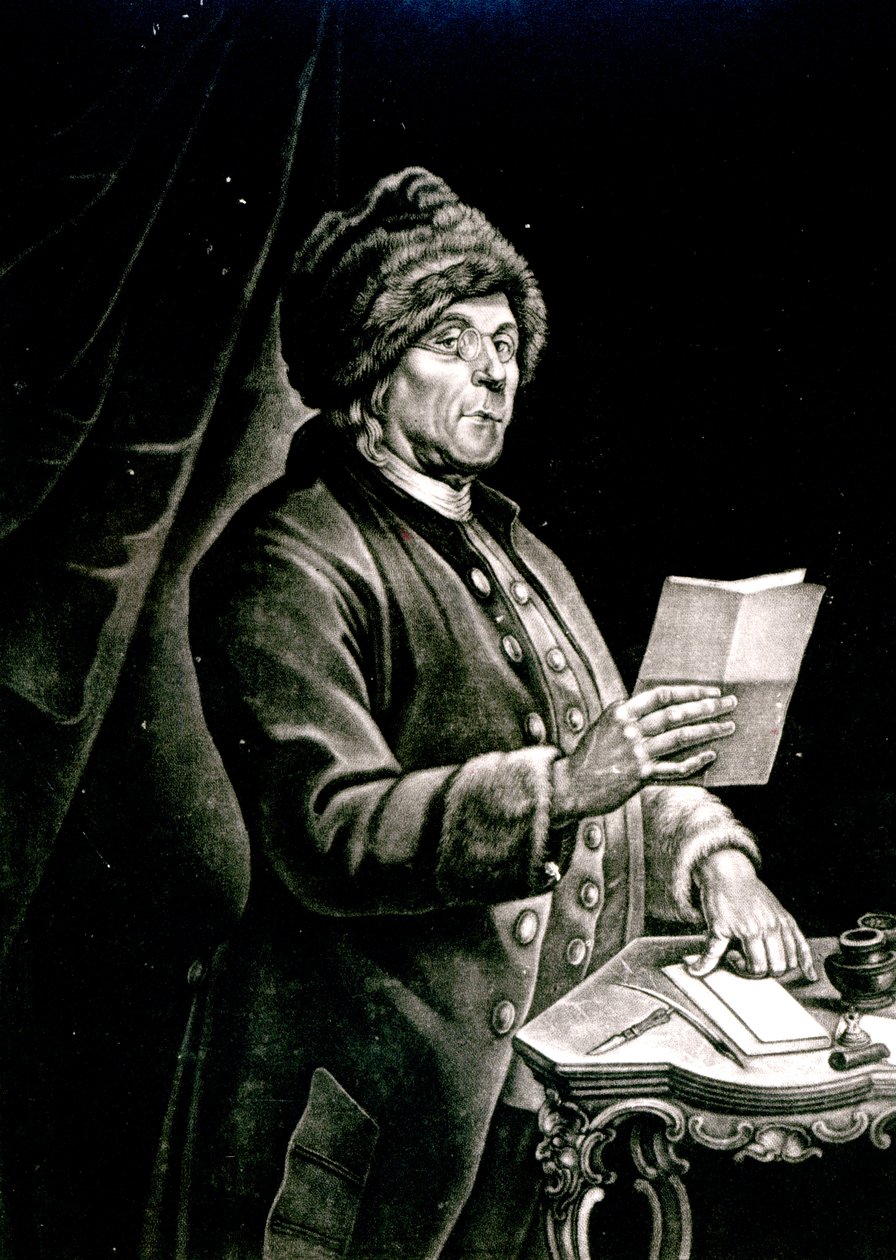 Portrait of Benjamin Franklin, 1777 by Charles Nicolas II Cochin