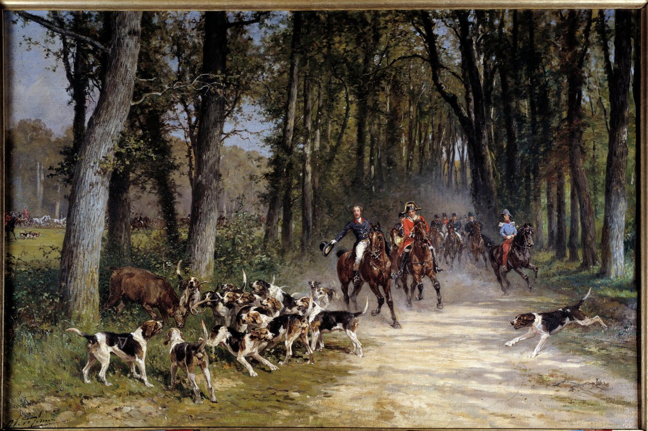 The Hunting Duke of Orleans Ran to the Grove of Sylvie by Charles Oliver de Penne