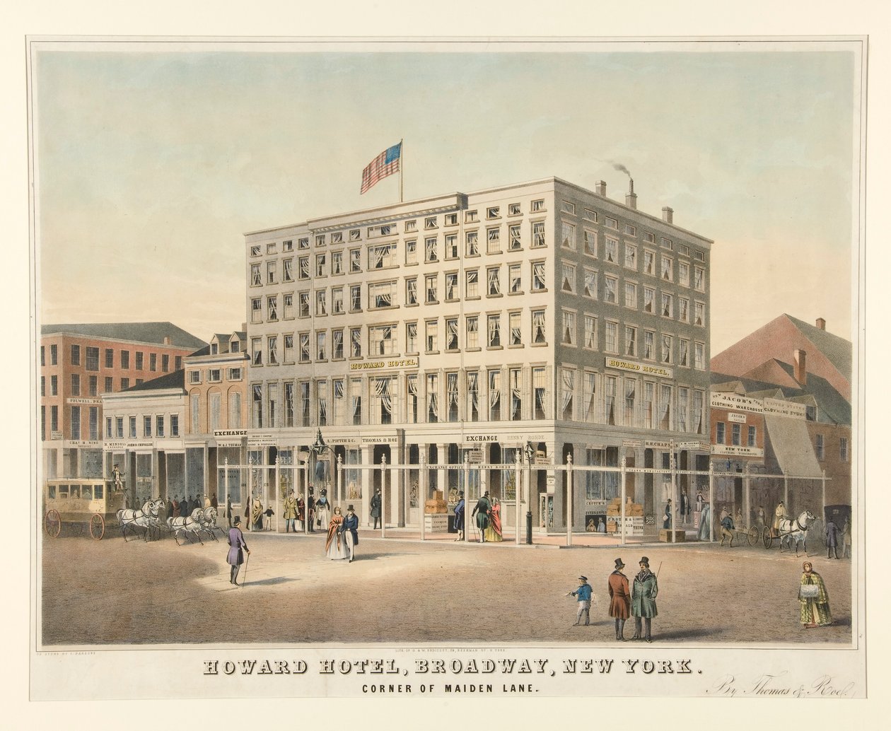 Howard Hotel, Broadway, New York by Charles Parsons