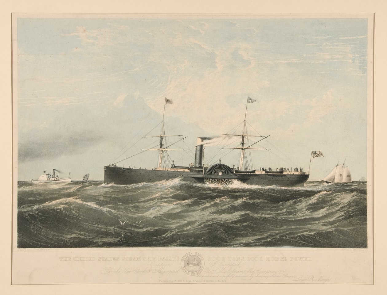 The United States Steam Ship Baltic by Charles Parsons