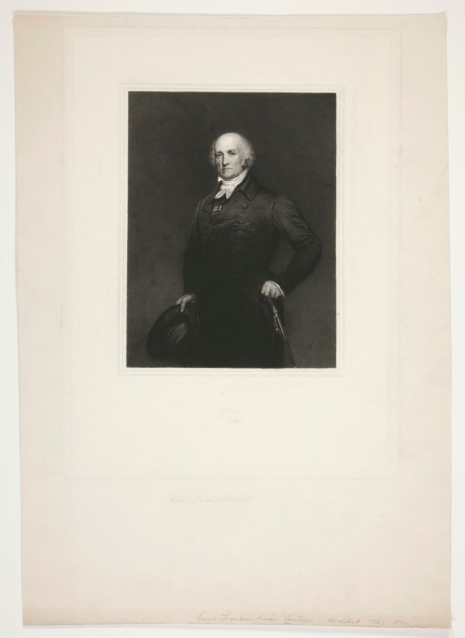 Portrait of Pierre-François Léonard Fontaine by Charles Percier