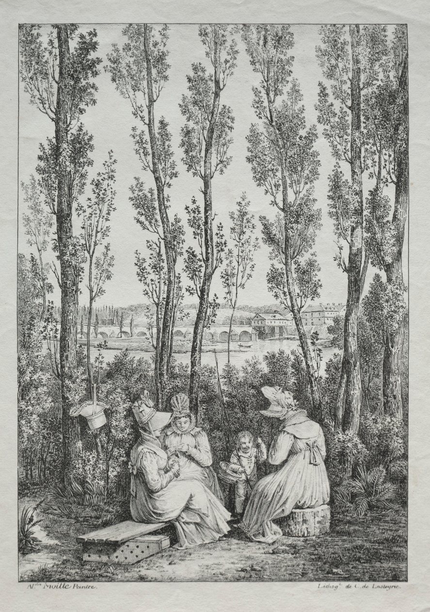 The Picnic by Charles Philibert Lasteyrie du Saillant