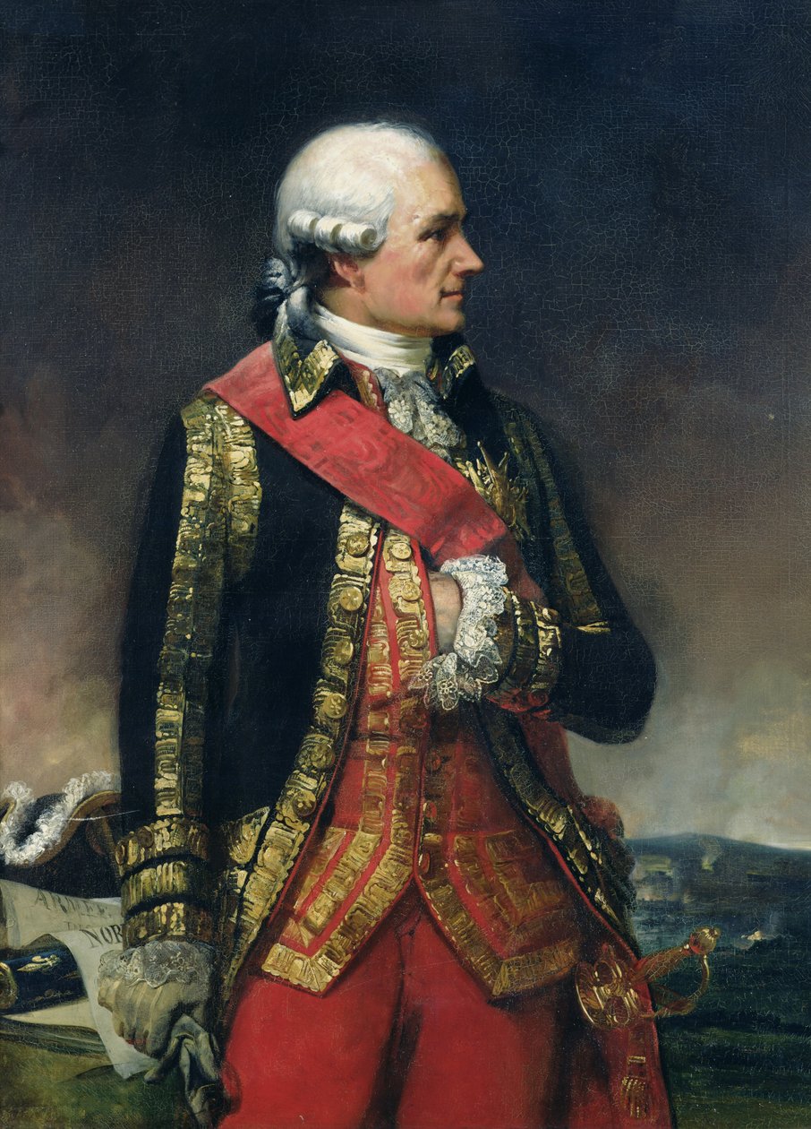 Jean-Baptiste de Vimeur, Count of Rochambeau by Charles Philippe Lariviere