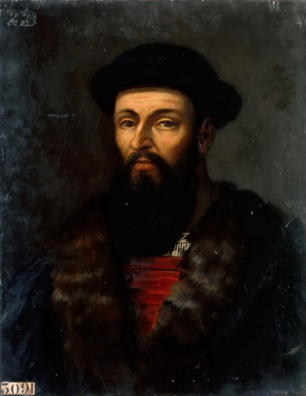 Portrait of Ferdinand Magellan by Charles Philippe Lariviere