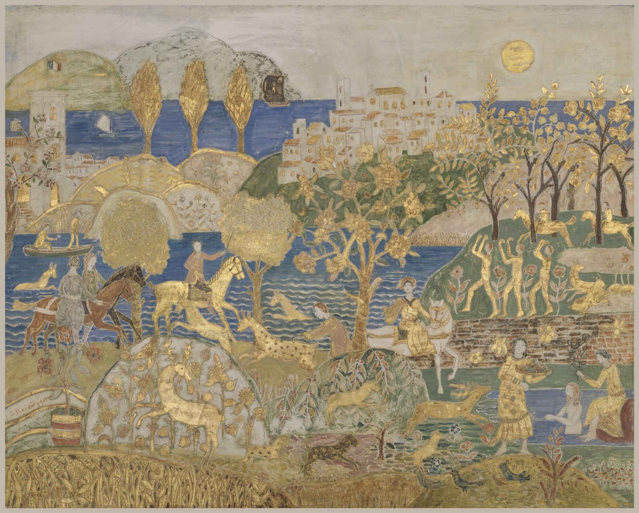 Hill Town, c.1928 by Charles Prendergast