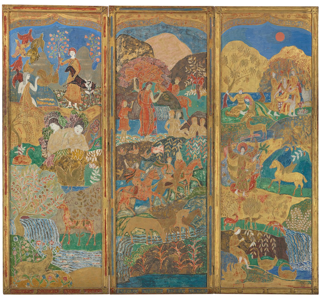 Three-Panel Screen, c.1916-17 by Charles Prendergast