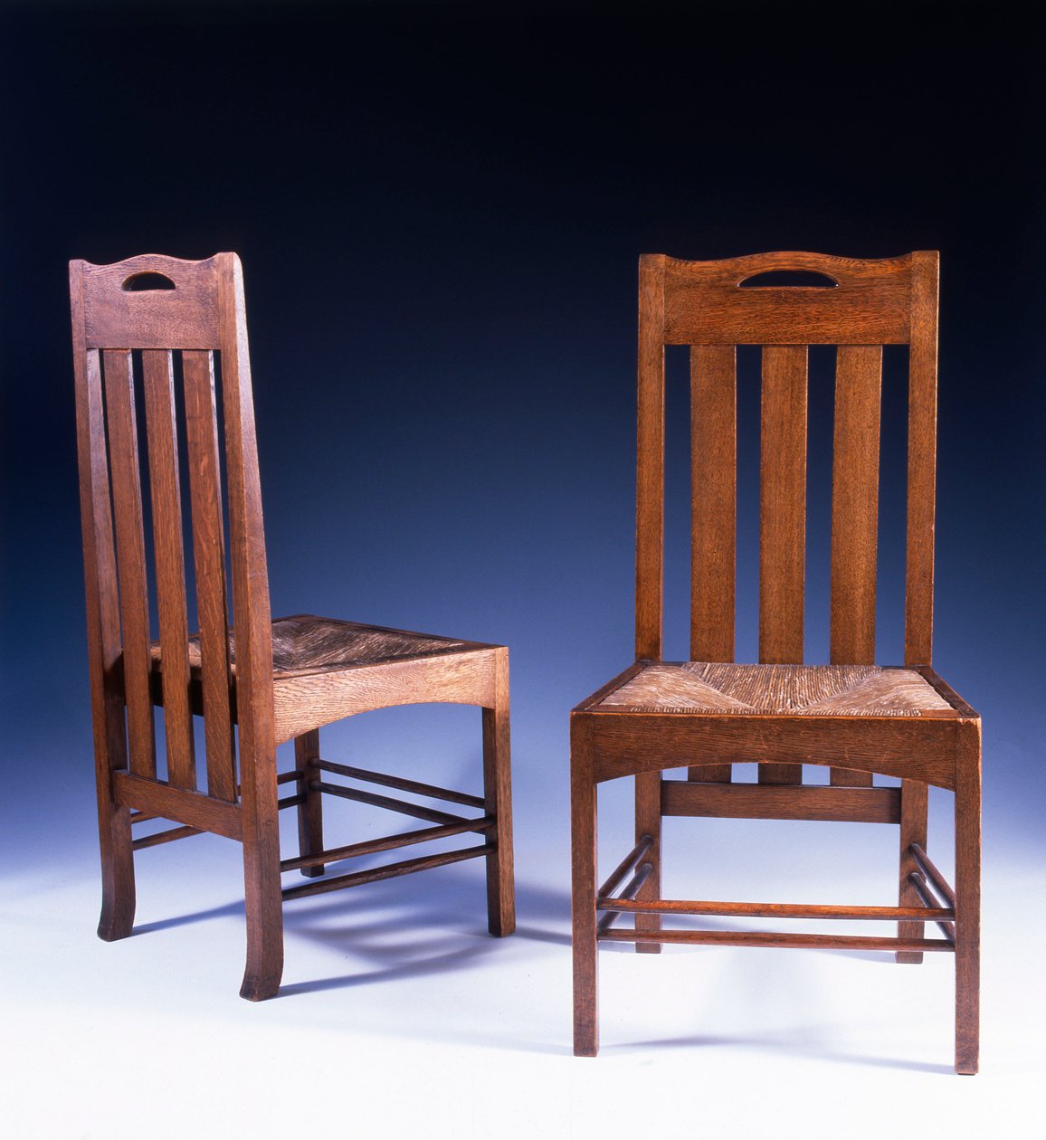 An oak dining chair designed by Charles Rennie Mackintosh for the Argyle Street Tearooms, c.1898-99 by Charles Rennie Mackintosh