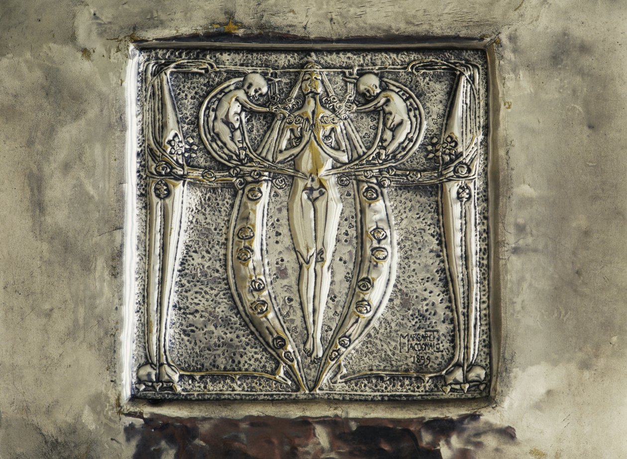 Bas Relief, Detail of Fireplace Decoration, Bedroom by Charles Rennie Mackintosh, United Kingdom, 20th Century by Charles Rennie Mackintosh