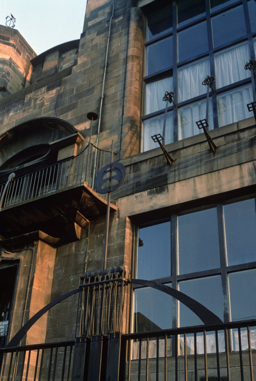 Ironwork of the North Facade (detail) by Charles Rennie Mackintosh