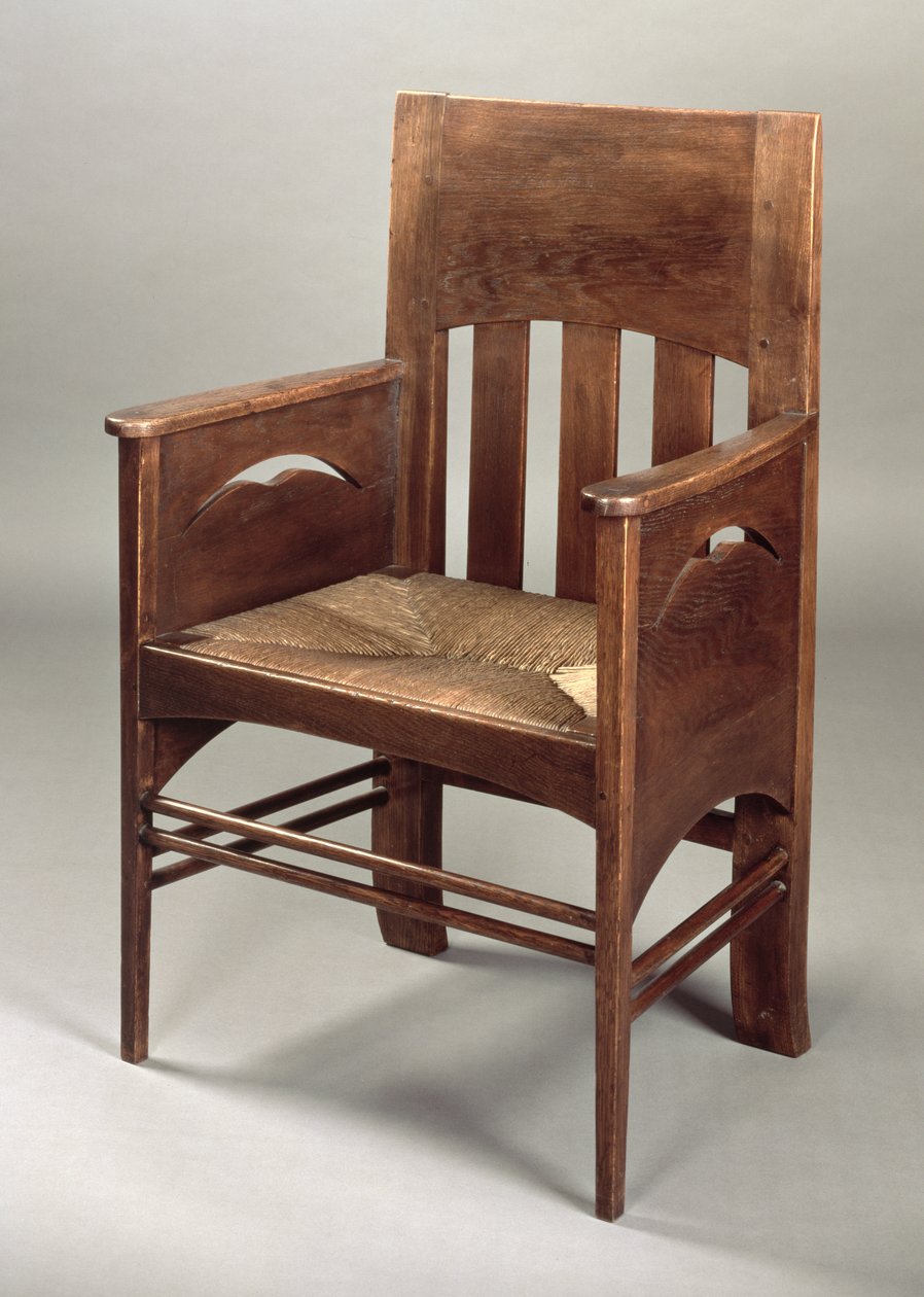Oak Armchair, c.1897 by Charles Rennie Mackintosh
