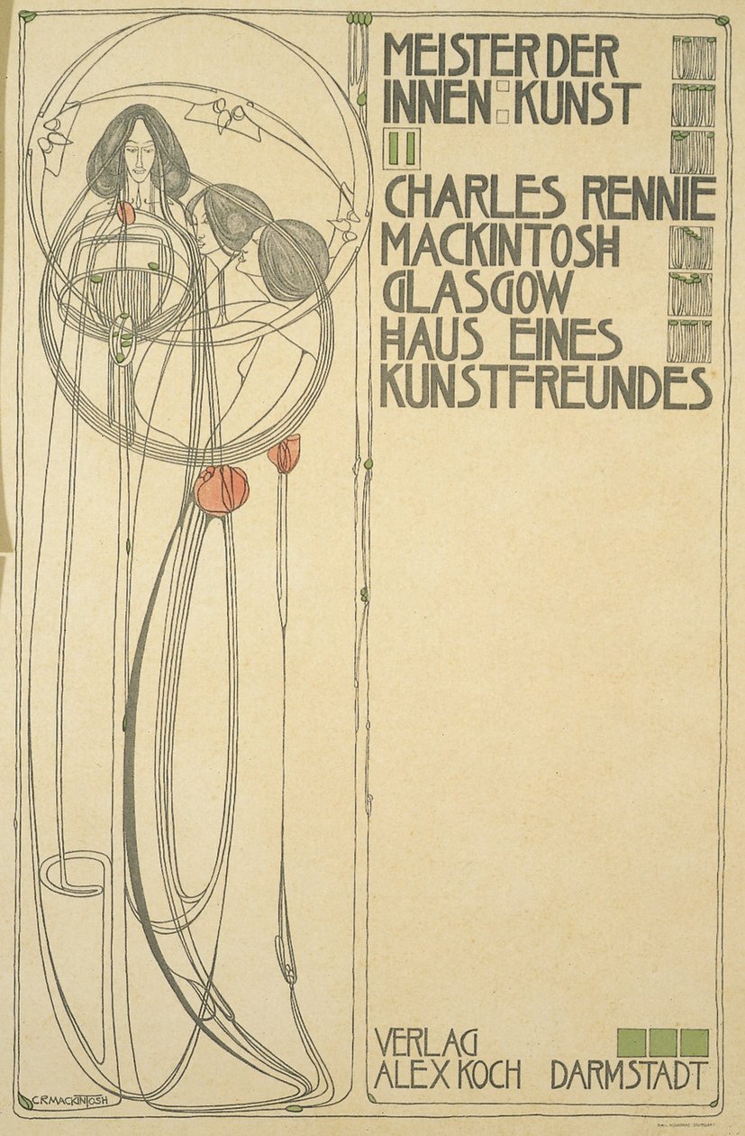 Title Page for Haus Eines Kunstfreundes (Meister der Innenkunst II), 1902 by Charles Rennie Mackintosh