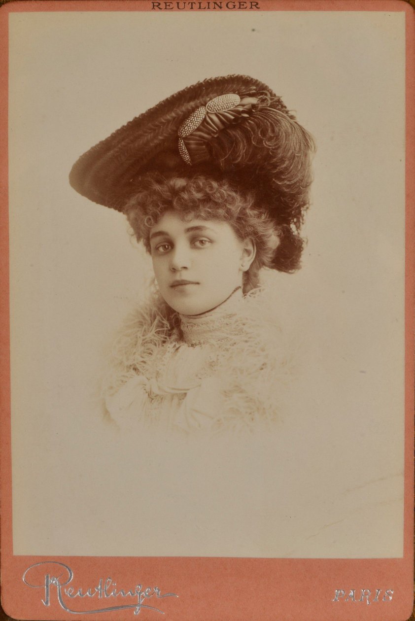 Elegant Woman Wearing a Hat - Charles Reutlinger by Charles Reutlinger