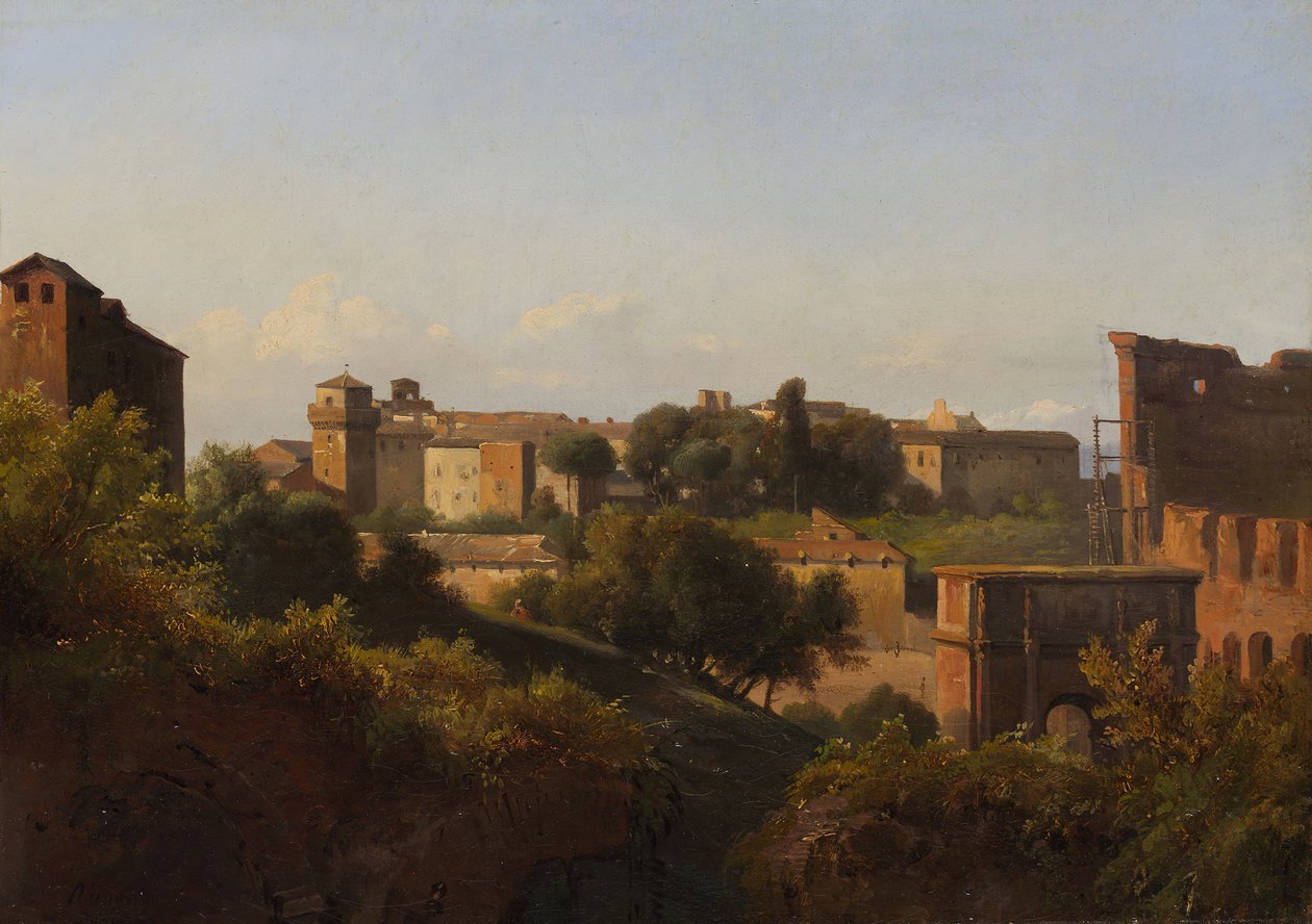 View of the Colosseum and the Arch of Constantine from the Palatine by Charles Rémond