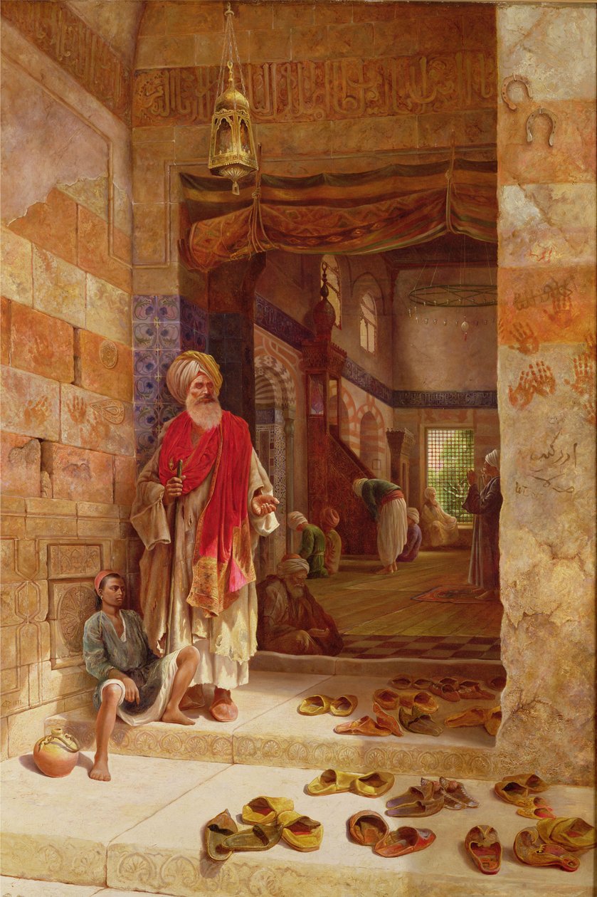 In the name of the Prophet, Alms! 1877 by Charles Robertson