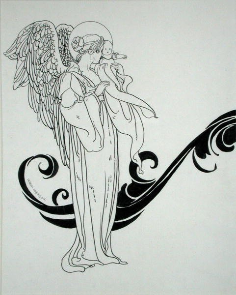 Angel and Baby, illustration from 