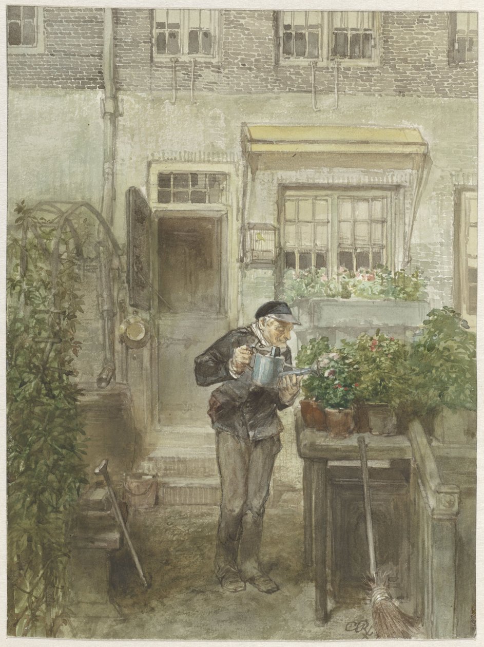 The Flower Lover by Charles Rochussen
