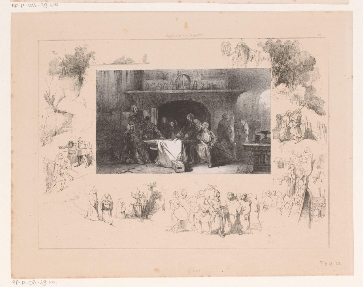 Knights Around a Table by Charles Rochussen
