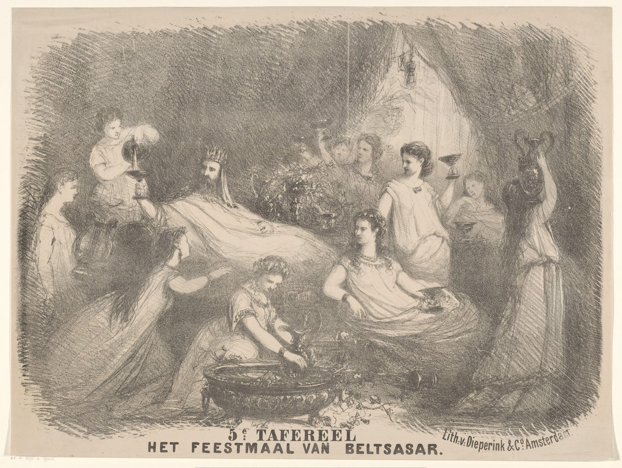 Scene from the Play The Feast of Belshazzar by Charles Rochussen