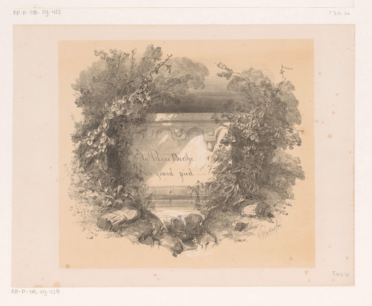 Title on Wall in Landscape by Charles Rochussen
