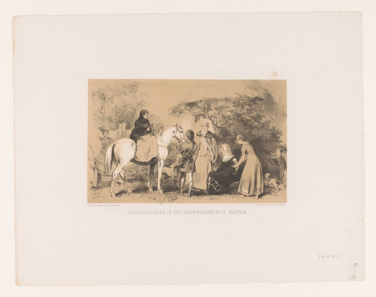 Woman on Horseback by Charles Rochussen