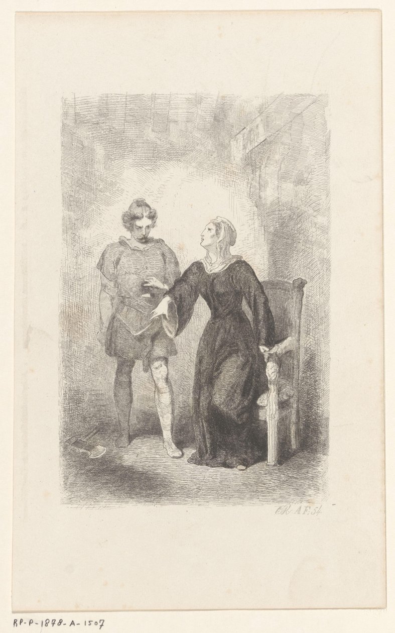 Wilfried with his mother by Charles Rochussen
