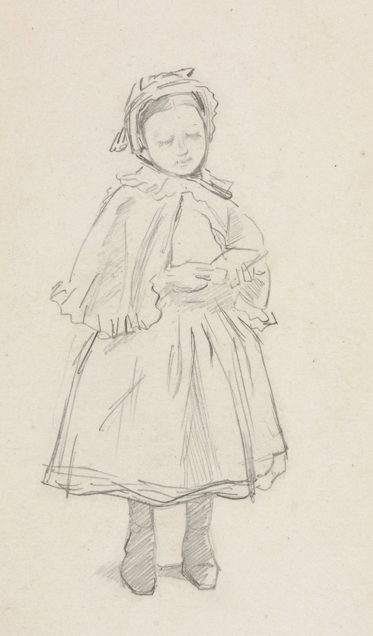 Study for a Little Girl by Charles Samuel Keene