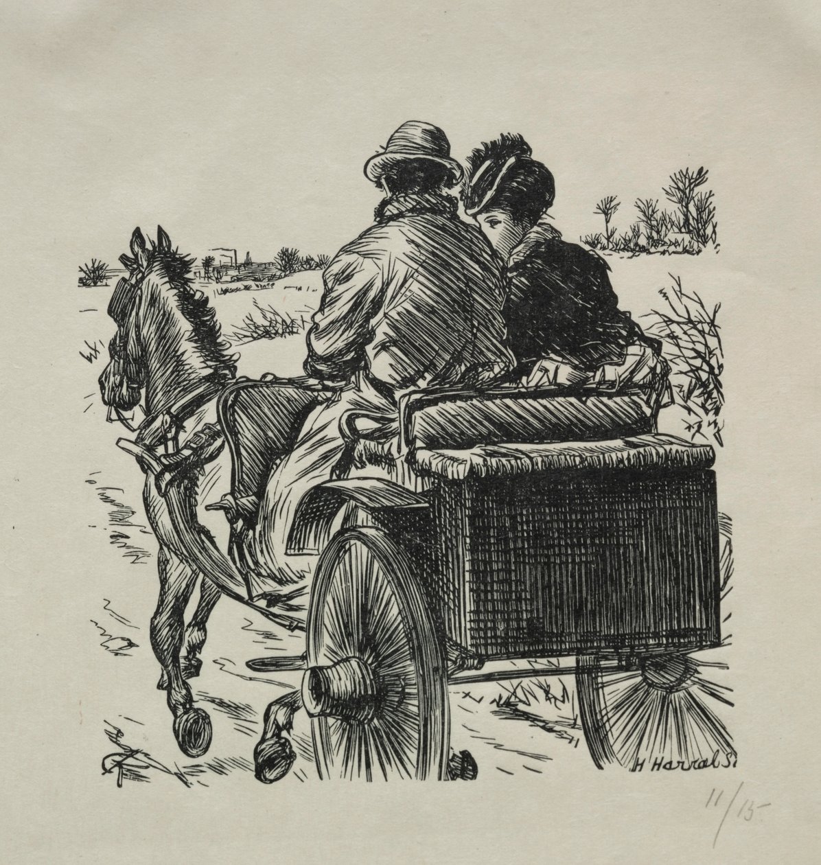The Coat with a Fur Lining, 1869 by Charles Samuel Keene